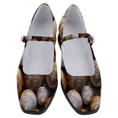 Snail Shells Pattern Arianta Arbustorum Women s Mary Jane Shoes