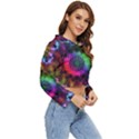 Pride Mandala Women s Lightweight Cropped Hoodie View3