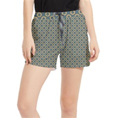 Polka-dots-gray Women s Runner Shorts by nate14shop