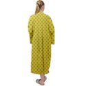 Polka-dots-light Yellow Maxi Velour Kimono View2