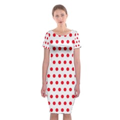 Abstract-polkadot 02 Classic Short Sleeve Midi Dress by nate14shop