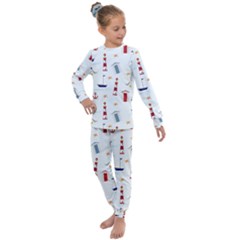 Nautical-ilustrasi Kids  Long Sleeve Set  by nate14shop