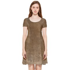 Background-wood Pattern Dark Inside Out Cap Sleeve Dress by nate14shop