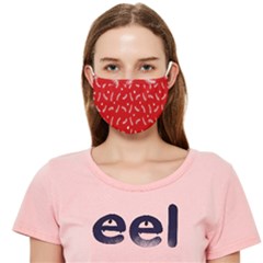 Christmas Pattern,love Red Cloth Face Mask (adult) by nate14shop