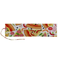 Pizza Love Roll Up Canvas Pencil Holder (l) by designsbymallika