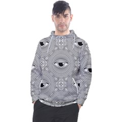 Eye Pattern Men s Pullover Hoodie by designsbymallika