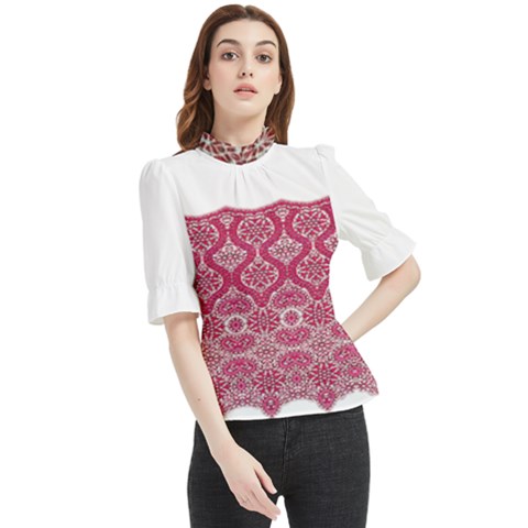Im Fourth Dimension Colour 16 Frill Neck Blouse by imanmulyana