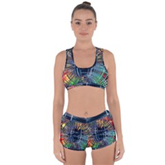 Color-background-structure-lines- Racerback Boyleg Bikini Set