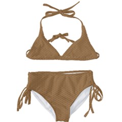 Template-wood Design Kids  Classic Bikini Set by nateshop