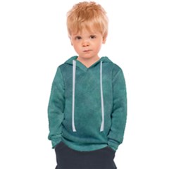 Dark Green Abstract Kids  Overhead Hoodie