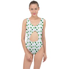 Christmas-trees Center Cut Out Swimsuit by nateshop