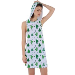 Christmas-trees Racer Back Hoodie Dress by nateshop