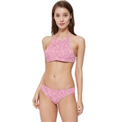 Pink Banded Triangle Bikini Set