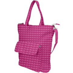 Abstract-pink Love Shoulder Tote Bag by nateshop