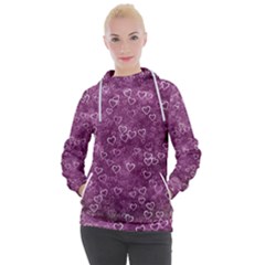 Background Purple Love Women s Hooded Pullover