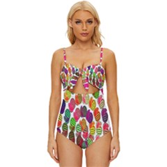 Watermelon Knot Front One-piece Swimsuit