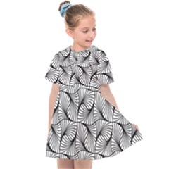 Abstract-gray Kids  Sailor Dress