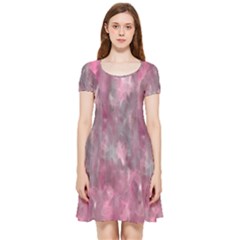 Abstract-pink Inside Out Cap Sleeve Dress by nateshop