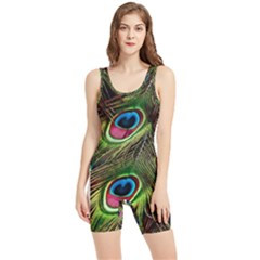 Peacock-feathers-color-plumage Women s Wrestling Singlet by Celenk