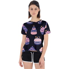 Birthday-cake Open Back Sport Tee by nateshop