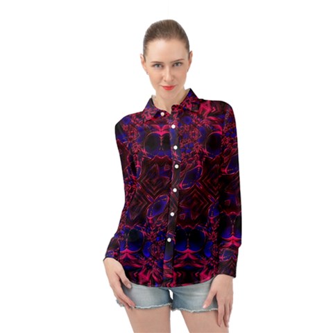 Jones Long Sleeve Chiffon Shirt by MRNStudios