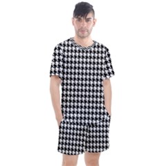 Houndstooth Men s Mesh Tee And Shorts Set