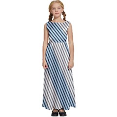 Lines Kids  Satin Sleeveless Maxi Dress by nateshop