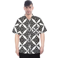 Pattern-black Men s Hawaii Shirt