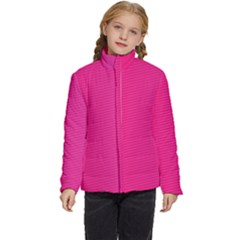 Pattern-pink Kids  Puffer Bubble Jacket Coat