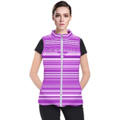 Pattern-purple Lines Women s Puffer Vest by nateshop