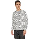 Pattern-white Men s Fleece Sweatshirt View2