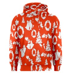 Orange Background Card Christmas  Men s Core Hoodie by artworkshop