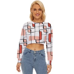 Abstract Seamless Pattern Art Lightweight Long Sleeve Sweatshirt