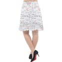 Math Formula Pattern Fishtail Chiffon Skirt View2