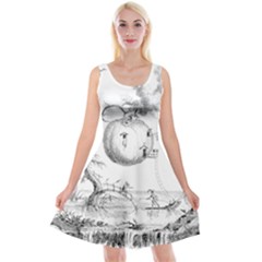 Vectors Fantasy Fairy Tale Sketch Reversible Velvet Sleeveless Dress by Sapixe