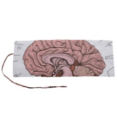 Cerebrum Human Structure Cartoon Human Brain Roll Up Canvas Pencil Holder (s) by Sapixe