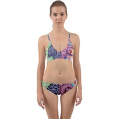 Brain Heart Balance Wrap Around Bikini Set by Sapixe