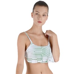 Circuit Board Layered Top Bikini Top  by Sapixe