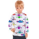 Fish Swim Cartoon Funnycute Kids  Hooded Pullover