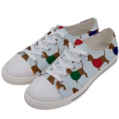 Dachshund Men s Low Top Canvas Sneakers by nateshop