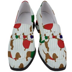 Dachshund Women s Chunky Heel Loafers by nateshop