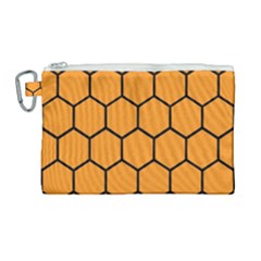 Honeycomb Canvas Cosmetic Bag (large)