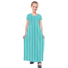 Scrapbook Kids  Short Sleeve Maxi Dress by nateshop