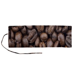 Black Coffe Roll Up Canvas Pencil Holder (m)