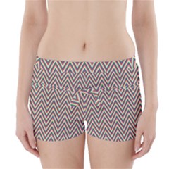 Chevron-gray Boyleg Bikini Wrap Bottoms