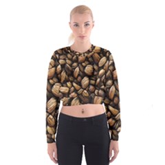 Coffe Cropped Sweatshirt