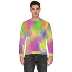 Abstract-calarfull Men s Fleece Sweatshirt