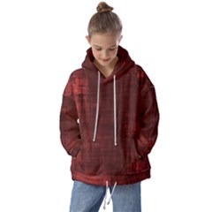 Background-maroon Kids  Oversized Hoodie