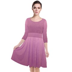 Background-pink Quarter Sleeve Waist Band Dress by nateshop