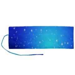 Background-blue Star Roll Up Canvas Pencil Holder (m) by nateshop